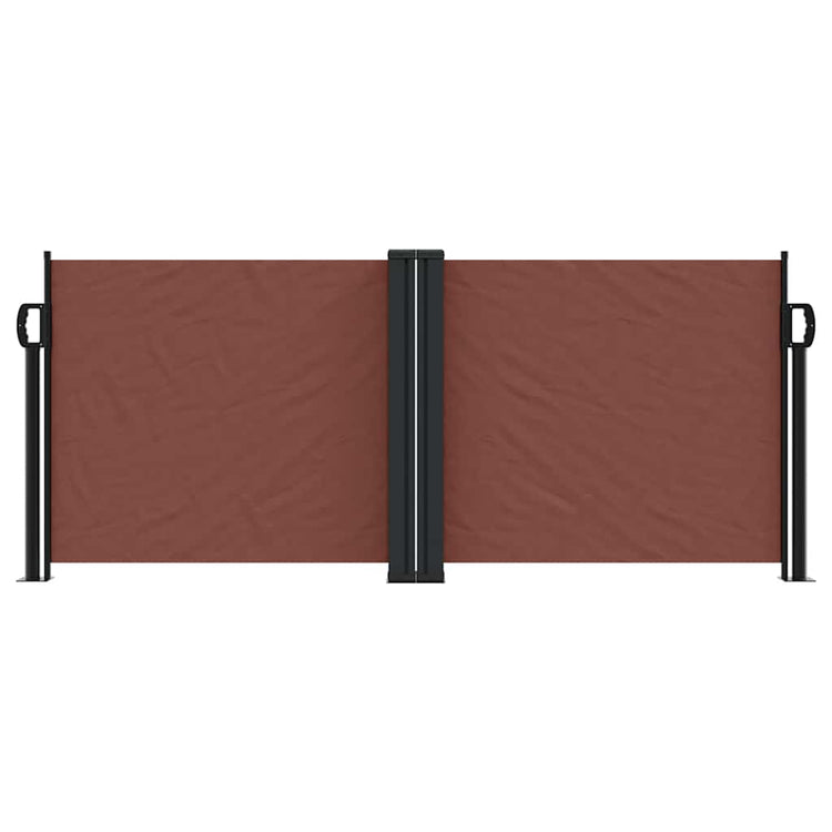 Vidaxl windscherm uittrekbaar 100x1000 cm bruin