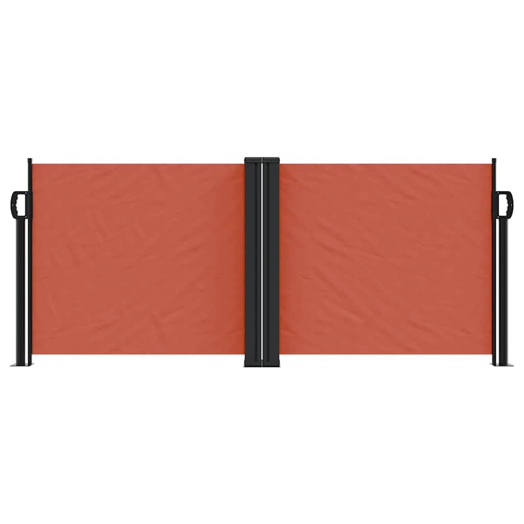Vidaxl windscherm uittrekbaar 100x1000 cm terracottakleurig