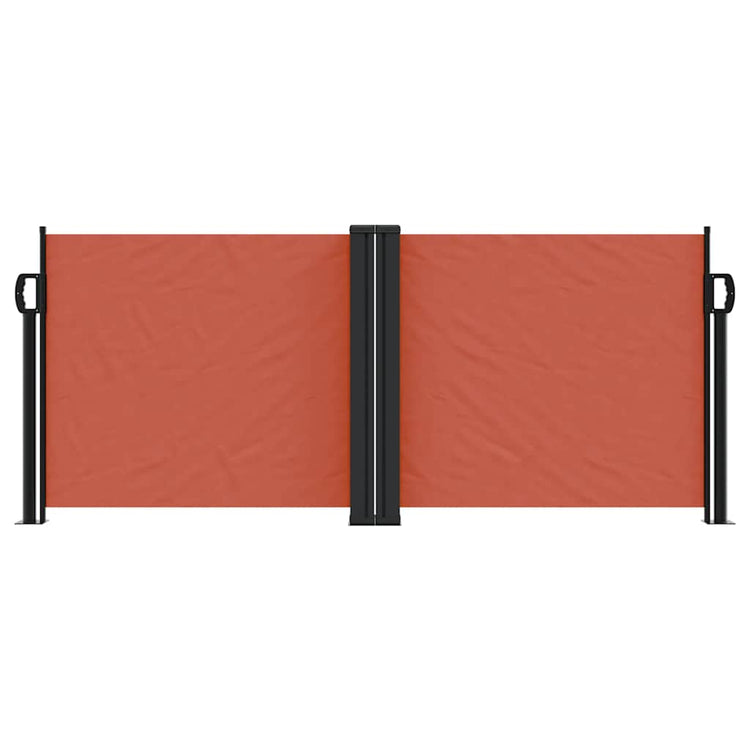 Vidaxl windscherm uittrekbaar 100x1000 cm terracottakleurig