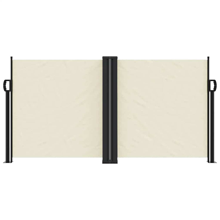Vidaxl windscherm uittrekbaar 120x1000 cm crème