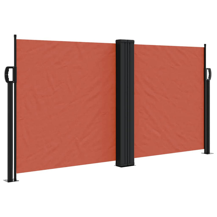 Vidaxl windscherm uittrekbaar 120x1000 cm terracottakleurig