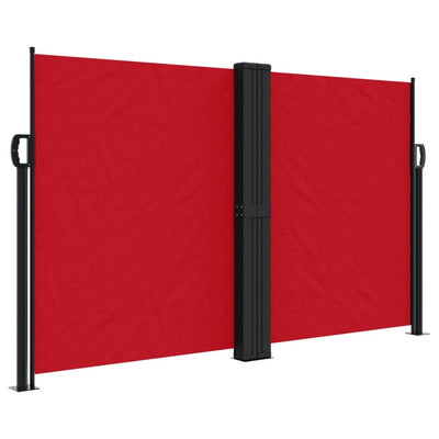 Vidaxl windscherm uittrekbaar 140x1000 cm rood