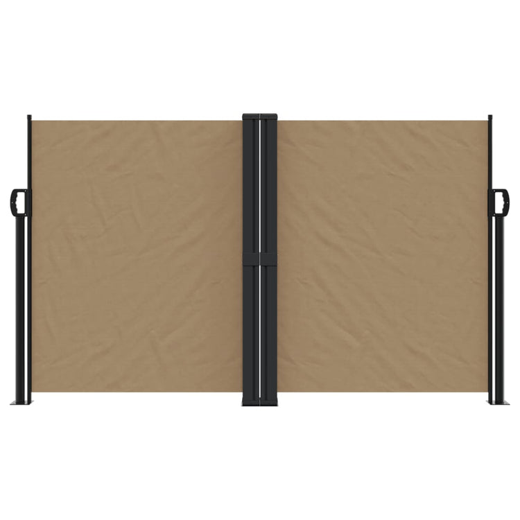 Vidaxl windscherm uittrekbaar 140x1000 cm taupe