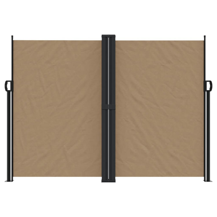 Vidaxl windscherm uittrekbaar 180x1000 cm taupe