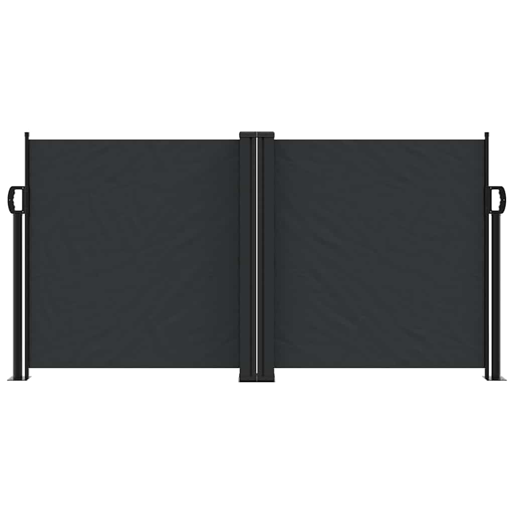 Vidaxl windscherm uittrekbaar 120x1200 cm zwart