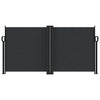 Vidaxl windscherm uittrekbaar 120x1200 cm zwart