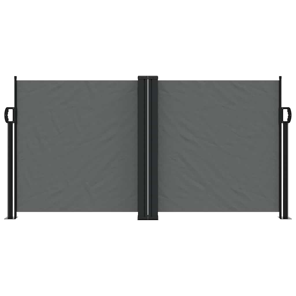 Vidaxl windscherm uittrekbaar 120x1200 cm antracietkleurig