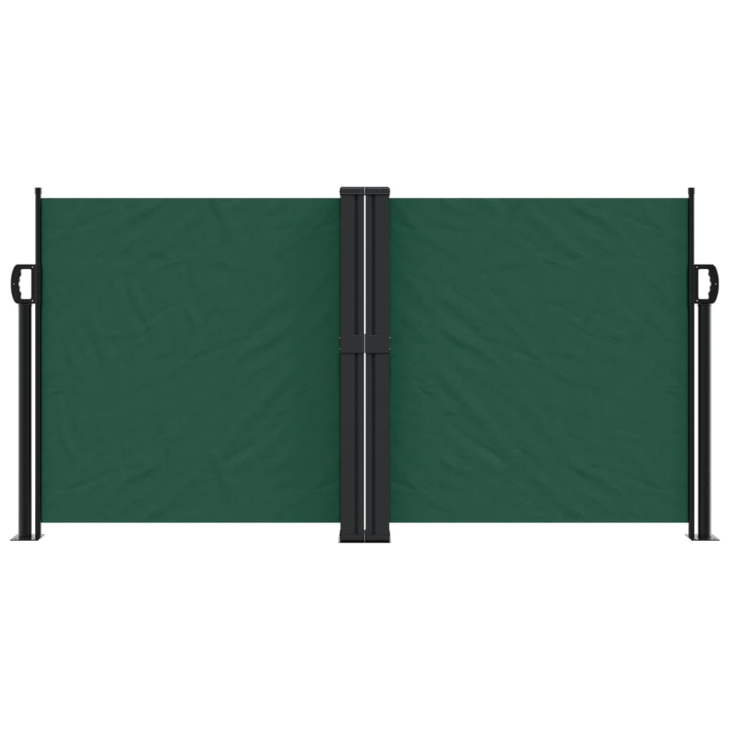 Vidaxl windscherm uittrekbaar 120x1200 cm donkergroen