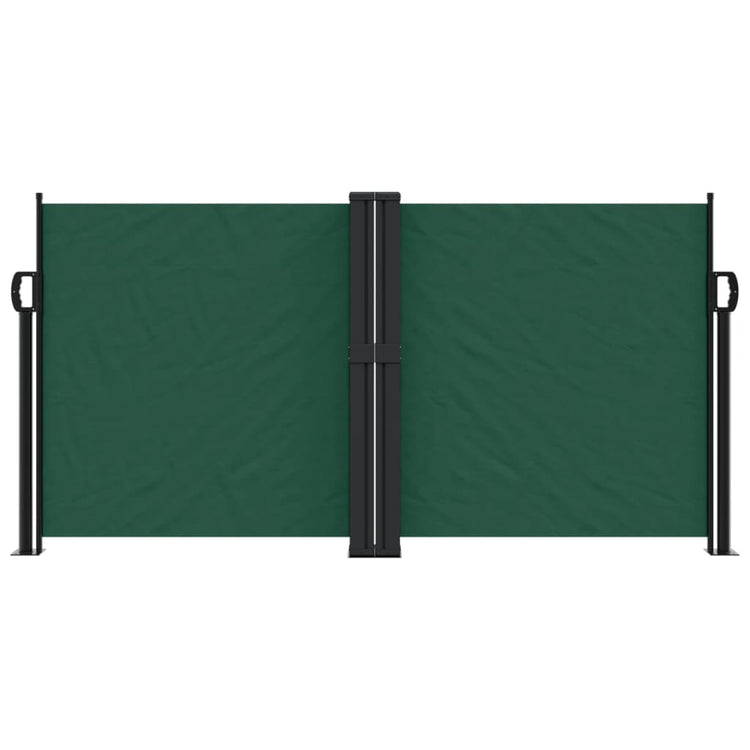Vidaxl windscherm uittrekbaar 120x1200 cm donkergroen