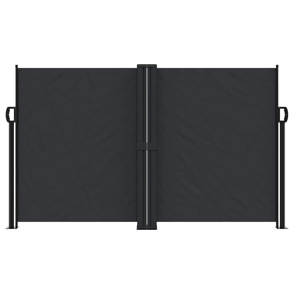 Vidaxl windscherm uittrekbaar 140x1200 cm zwart
