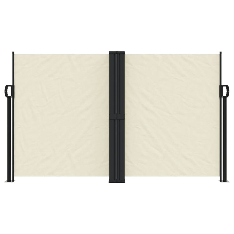 Vidaxl windscherm uittrekbaar 140x1200 cm crèmekleurig