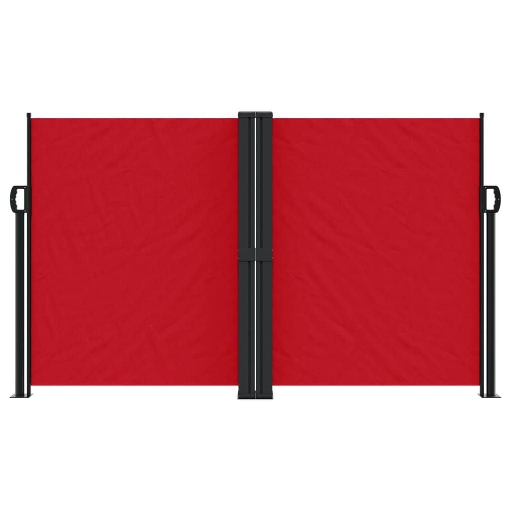 Vidaxl windscherm uittrekbaar 140x1200 cm rood