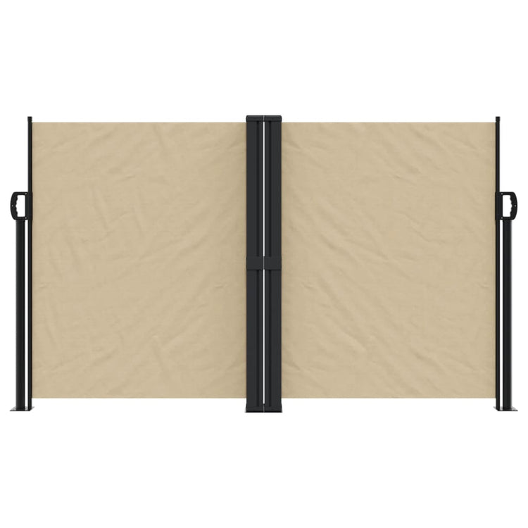 Vidaxl windscherm uittrekbaar 140x1200 cm beige