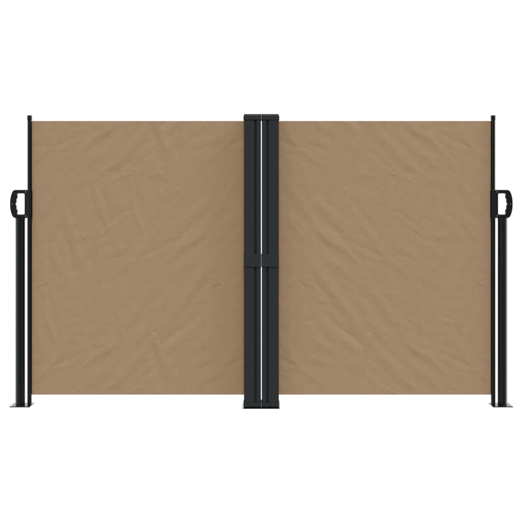 Vidaxl windscherm uittrekbaar 140x1200 cm taupe