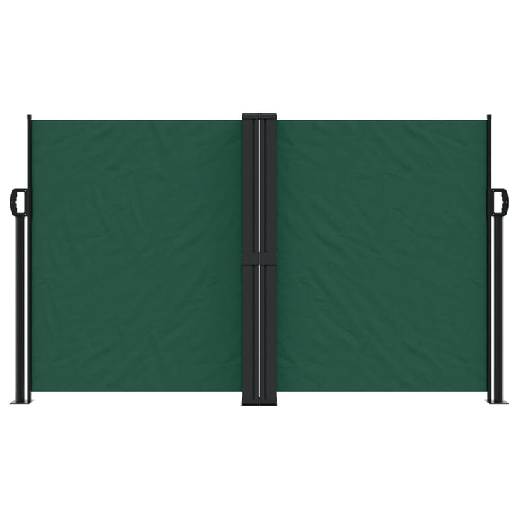 Vidaxl windscherm uittrekbaar 140x1200 cm donkergroen