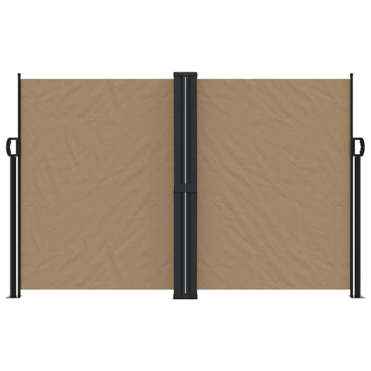 Vidaxl windscherm uittrekbaar 160x1200 cm taupe