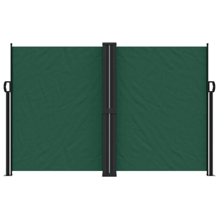 Vidaxl windscherm uittrekbaar 160x1200 cm donkergroen