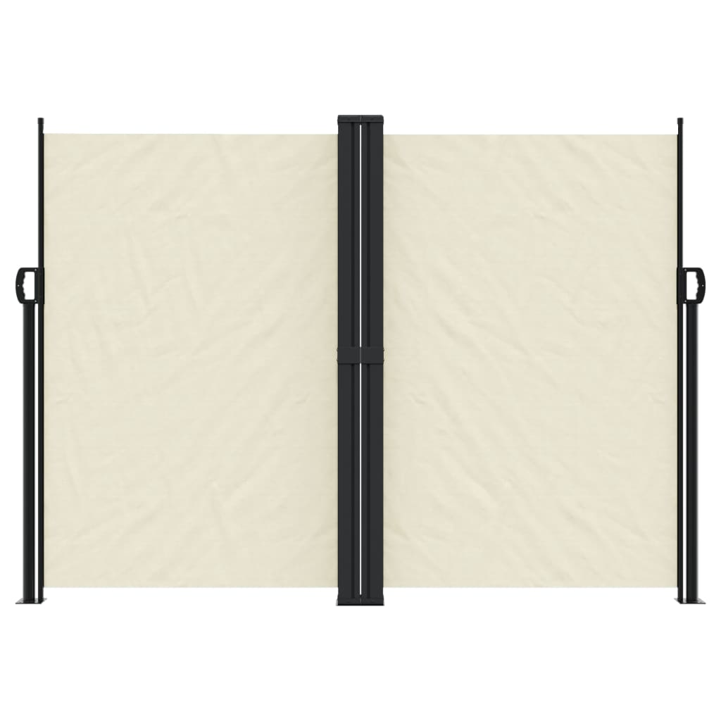 Vidaxl windscherm uittrekbaar 180x1200 cm crèmekleurig