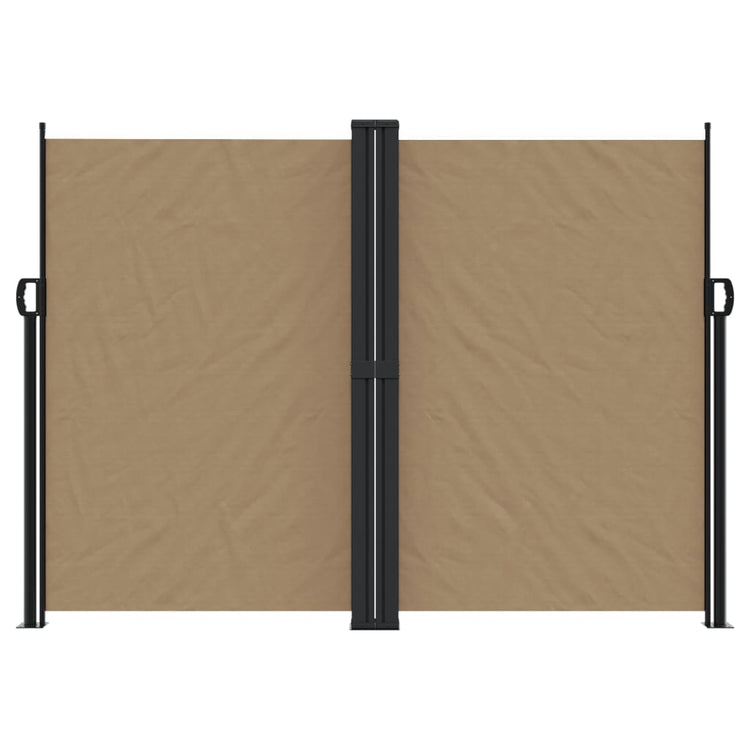 Vidaxl windscherm uittrekbaar 180x1200 cm taupe