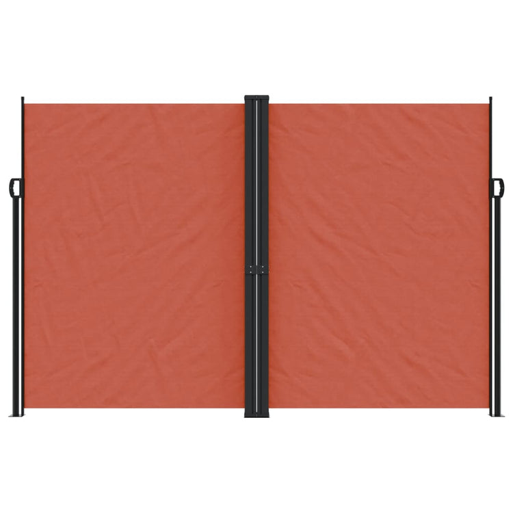 Vidaxl windscherm uittrekbaar 220x1200 cm terracottakleurig