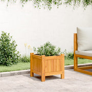 Vidaxl plantenbak met voering 31x31x30 cm massief acaciahout - afbeelding 3