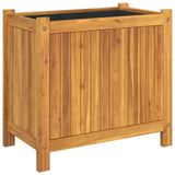 Vidaxl plantenbak met voering 54x31x50 cm massief acaciahout - afbeelding 2