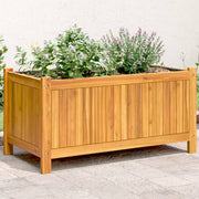 Vidaxl plantenbak met voering 80x42x40 cm massief acaciahout - afbeelding 1