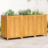 Vidaxl plantenbak met voering 150x50x75 cm massief acaciahout - afbeelding 1