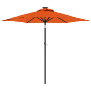 Vidaxl parasol met stalen paal 225x225x212 cm terracottakleurig - afbeelding 2