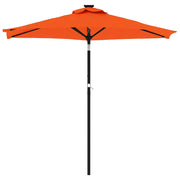 Vidaxl parasol met stalen paal 225x225x212 cm terracottakleurig - afbeelding 3