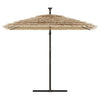 Vidaxl parasol met stalen paal 246x246x230 cm bruin