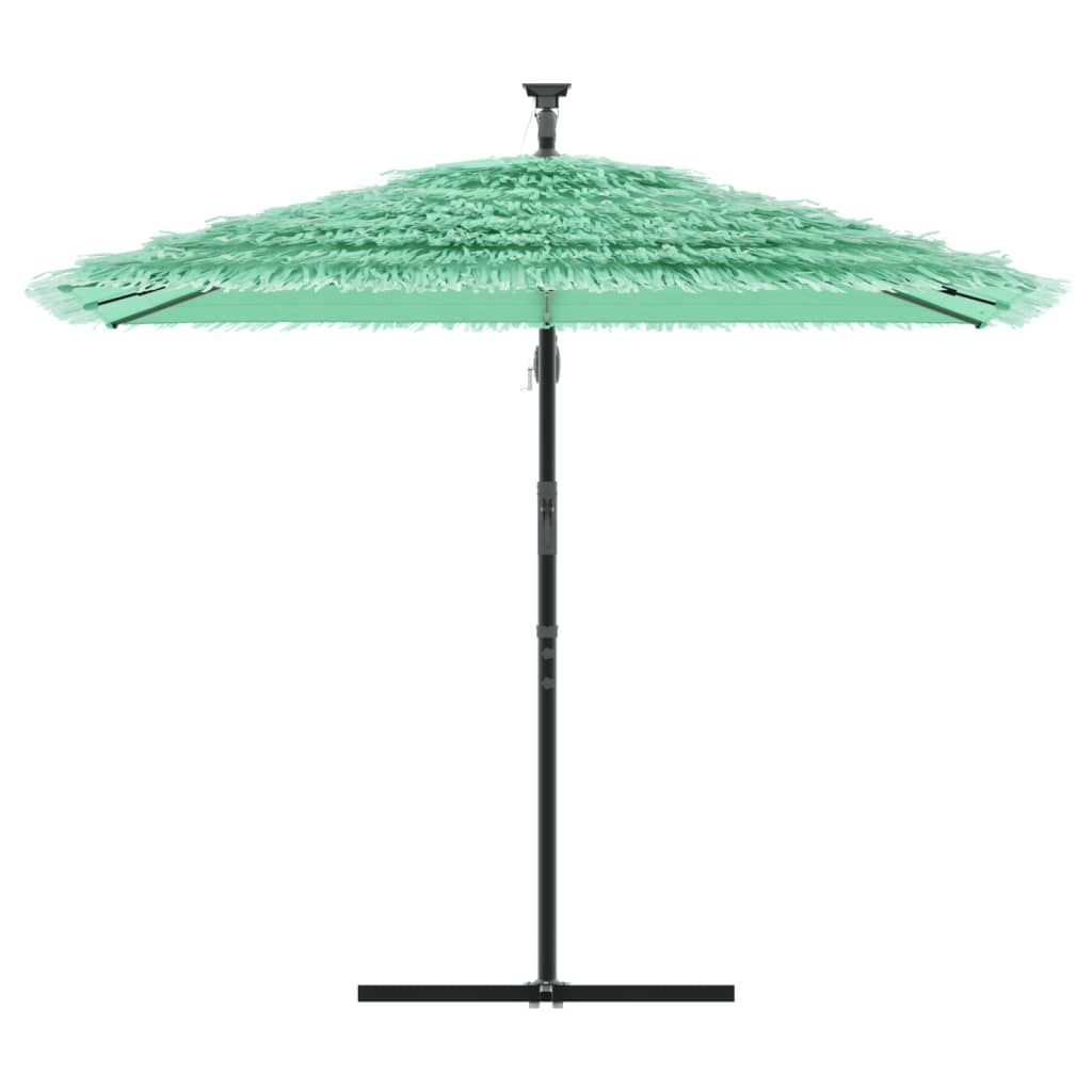 Vidaxl parasol met stalen paal 246x246x230 cm groen