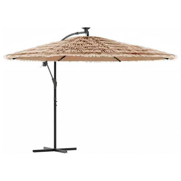 Vidaxl parasol met stalen paal 269x269x235 cm bruin