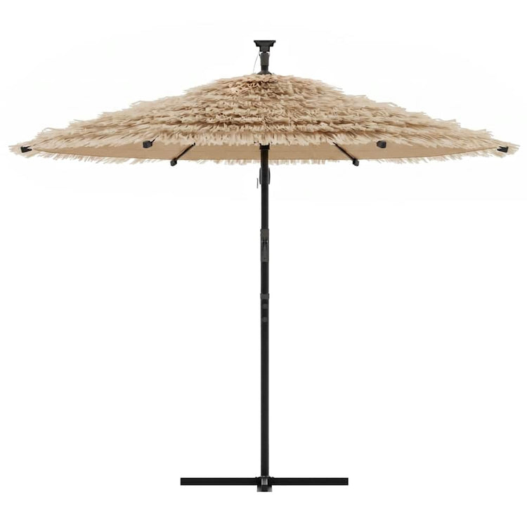 Vidaxl parasol met stalen paal 269x269x235 cm bruin