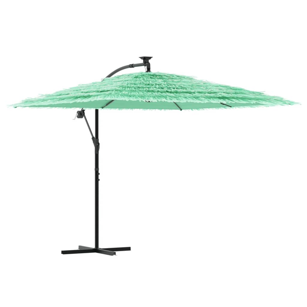 Vidaxl parasol met stalen paal 269x269x235 cm groen