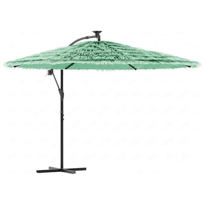 Vidaxl parasol met stalen paal 269x269x235 cm groen