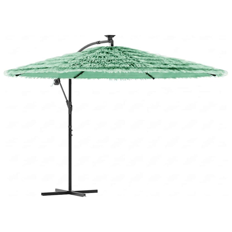 Vidaxl parasol met stalen paal 269x269x235 cm groen