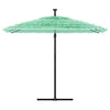 Vidaxl parasol met stalen paal 269x269x235 cm groen
