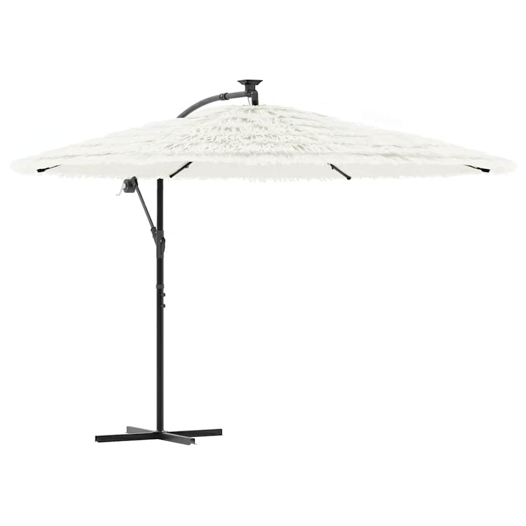 Vidaxl parasol met stalen paal 269x269x235 cm wit