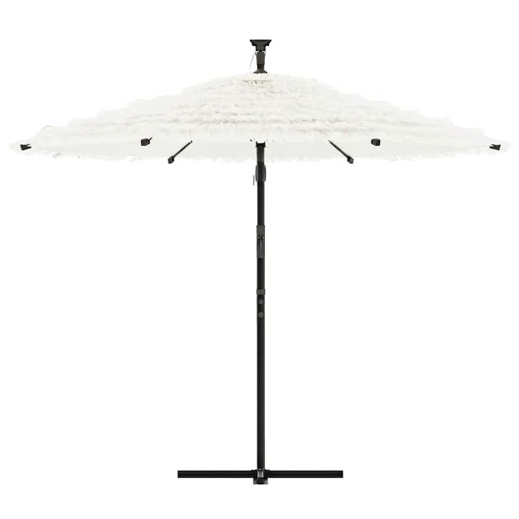 Vidaxl parasol met stalen paal 269x269x235 cm wit