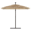Vidaxl parasol met stalen paal 290x290x238 cm bruin