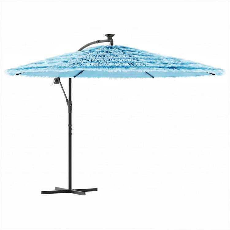 Vidaxl parasol met stalen paal 290x290x238 cm blauw
