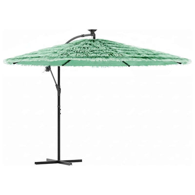 Vidaxl parasol met stalen paal 290x290x238 cm groen