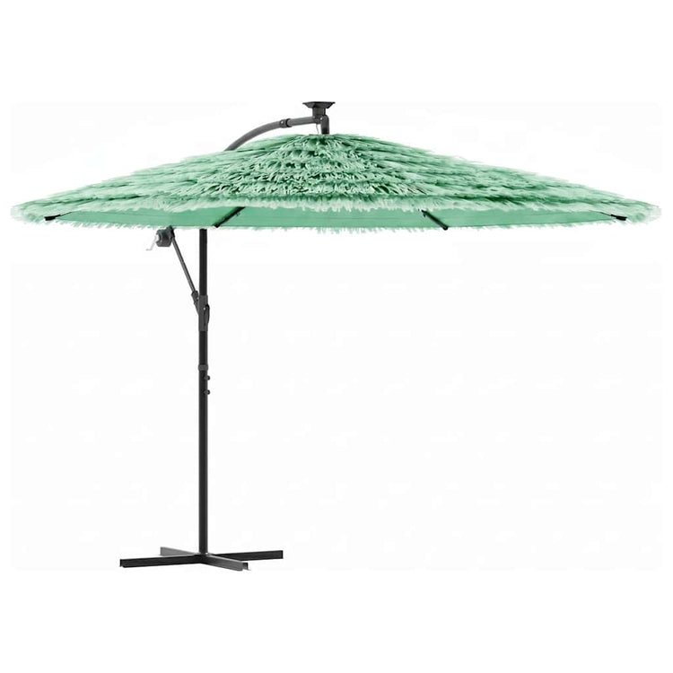 Vidaxl parasol met stalen paal 290x290x238 cm groen