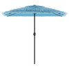Vidaxl parasol met stalen paal 248x248x248 cm blauw