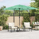 Vidaxl parasol met stalen paal 248x248x248 cm groen