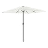 Vidaxl parasol met stalen paal 248x248x248 cm wit