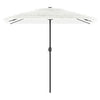 Vidaxl parasol met stalen paal 248x248x248 cm wit