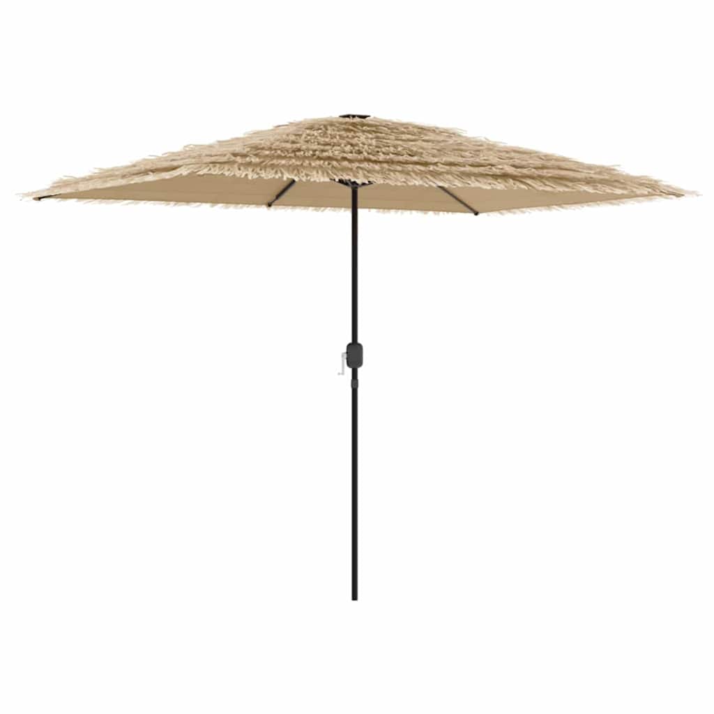 Vidaxl parasol met stalen paal 300x200x250 cm bruin