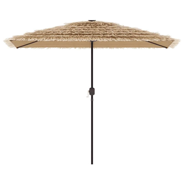Vidaxl parasol met stalen paal 300x200x250 cm bruin